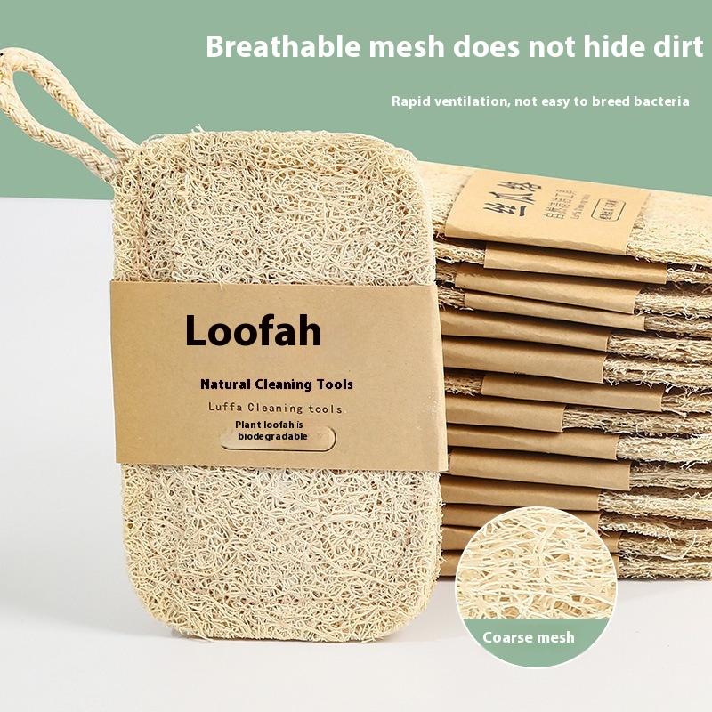 Dish Brush Bamboo - Натуральные губки-мочалки из люффы, 6 шт.,