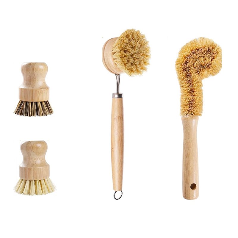 Dish Brush Bamboo - Набор из 4-х щеток для мытья