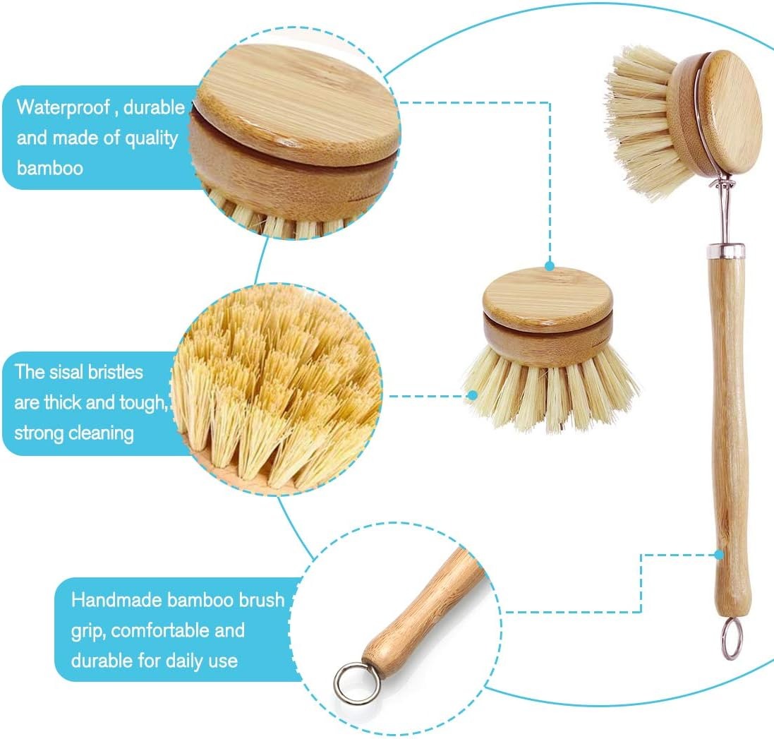 Бамбуковые щетки для мытья пос – обзор и цена Dish Brush Bamboo