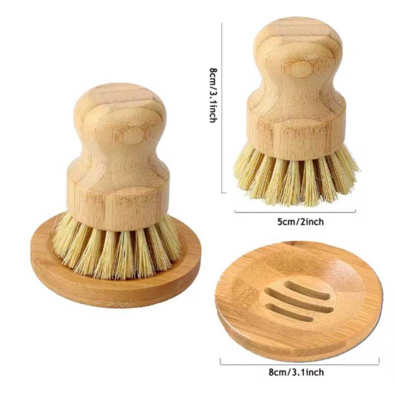1 комплект бамбуковой щетки дл – обзор и цена Dish Brush Bamboo